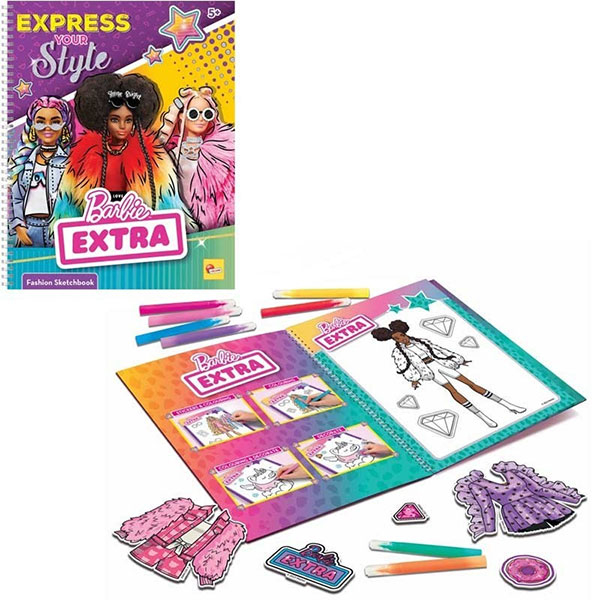 Barbie Sketch Book EXPRESS YOUR STYLE 12679 - ODDO igračke