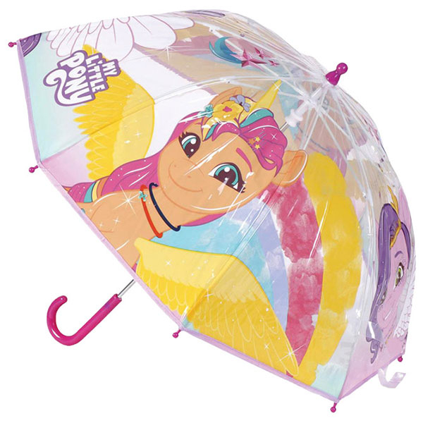 Kišobran dečji ručni (kupola) 45cm Little Pony Cerda 2400000740 providni - ODDO igračke