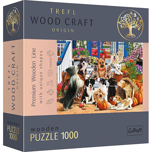 Trefl drvena puzzla 1000 pcs Doggy Friendship 20149 - ODDO igračke