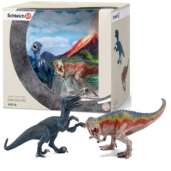 Schleich figure Dinosaurus T-Rex i Velociraptor 42216 - ODDO igračke
