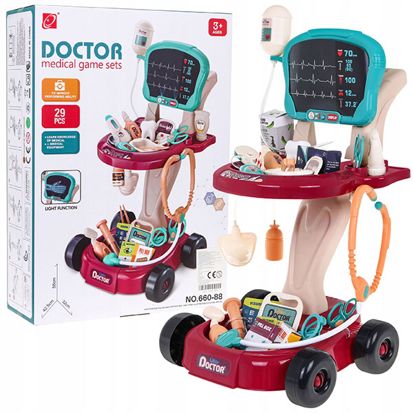 Doktor interaktivni set kolica sa ekranom za Rendgen 080581 - ODDO igračke