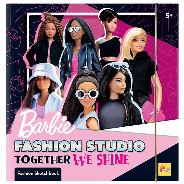 Barbie Sketch Book TOGETHER WE SHINE FASHION STUDIO Lisciani 12808 - ODDO igračke