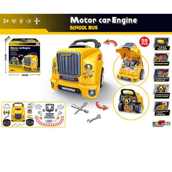 Automehaničarski set u kamionu žuti 11/87574 - ODDO igračke
