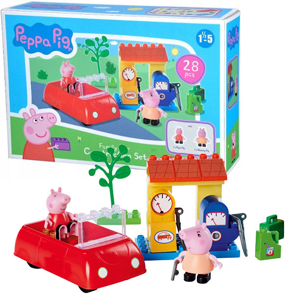 Pepa Prase Big Bloxx kocke Family Car 57175 - ODDO igračke