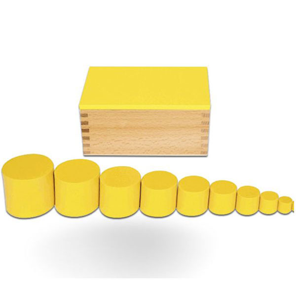 Kutije sa cilindrima žuta Montesori HTS0045Y - ODDO igračke
