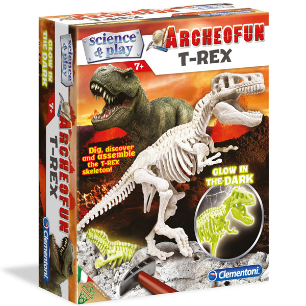 Clementoni Archeofun T- Rex Glow in the Dark CL61243 - ODDO igračke