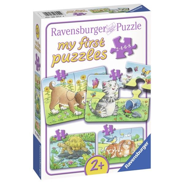 Ravensburger puzzle (slagalice) Moje prve puzle, 4 u 1, ljubimci RA06951 - ODDO igračke