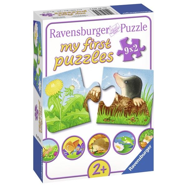 Ravensburger puzzle (slagalice) - Moje prve puzle, 9 u 1,sitne zivotinje RA07313 - ODDO igračke