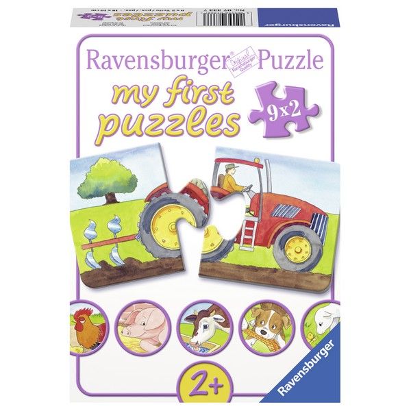 Ravensburger puzzle (slagalice) Moje prve puzle,9 u 1, na farmi RA07333 - ODDO igračke