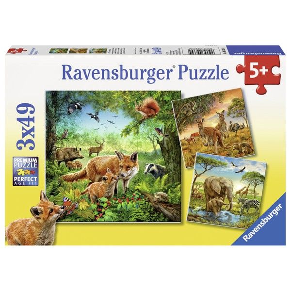 Ravensburger puzzle (slagalice) Životinje u divljini RA09330 - ODDO igračke