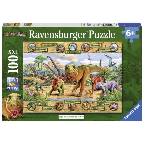 Ravensburger puzzle (slagalice) 100XXL Dinosaurusi sa imenima RA10609 - ODDO igračke