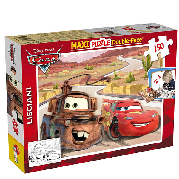 Slagalica Lisciani 150pcs Maxi Cars 2u1 slozi I oboji 46744 | ODDO igračke