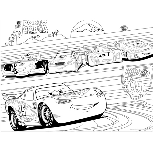 Slagalica Lisciani 150pcs Maxi Cars 2u1 slozi I oboji 46744 | ODDO igračke