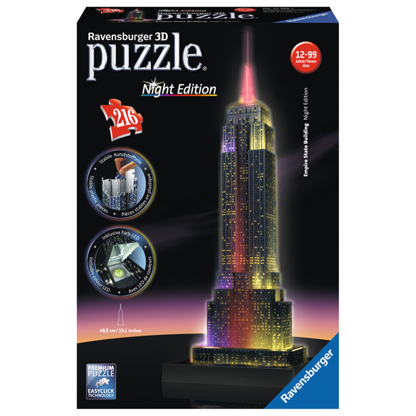 Ravensburger 3D puzzle (slagalice) - Empire State Building RA12566  - ODDO igračke