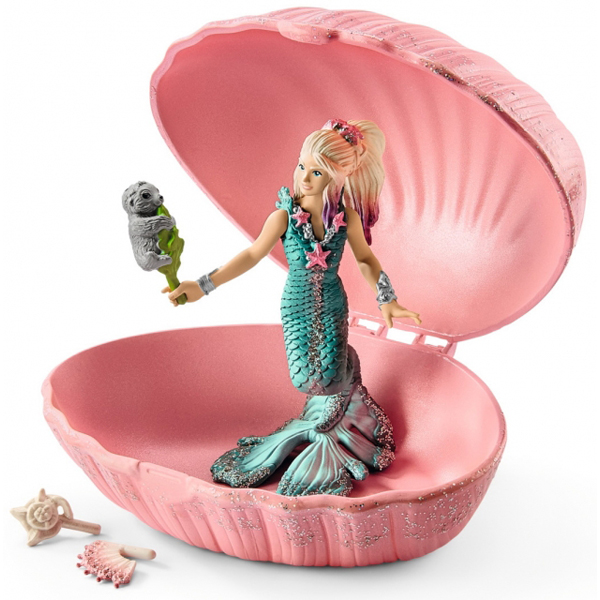 Schleich Bayala figura Sirena u školjci sa bebom fokom 70564 - ODDO igračke