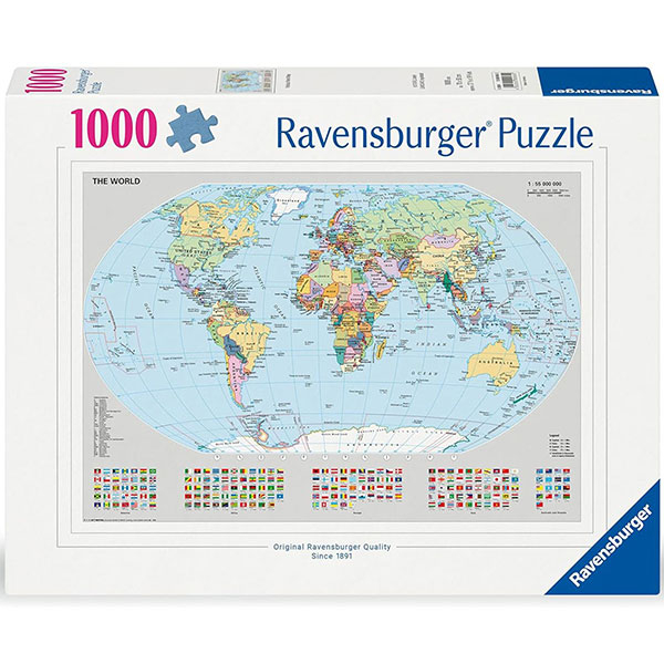 Ravensburger puzzle (slagalice) Mapa Sveta RA12000065 - ODDO igračke