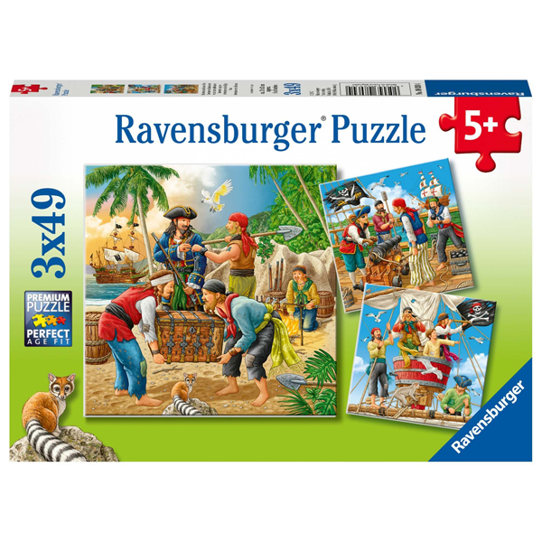 Ravensburger puzzle (slagalice) 3x49pcs- Avanture na moru RA08030 - ODDO igračke