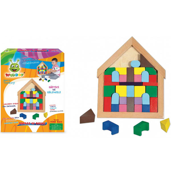 Drvene kocke i puzzle 500777 - ODDO igračke