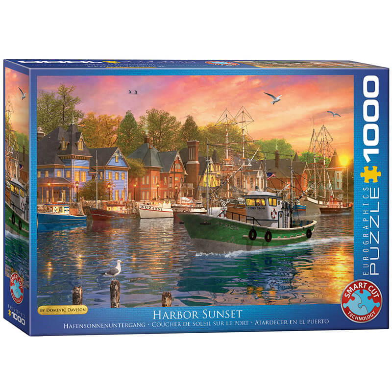 Eurographics Harbor Sunset by Dominic Davison 1000-Piece Puzzle 6000-0969 - ODDO igračke