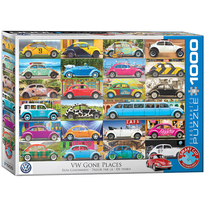 Eurographics VW Beetle Gone Places 1000-Piece Puzzle 6000-5422 - ODDO igračke