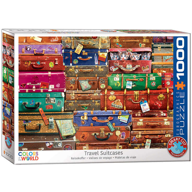 Eurographics Travel Suitcases 1000 Pieces Puzzle 6000-5468 - ODDO igračke