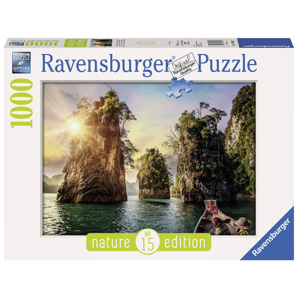 Ravensburger puzzle (slagalice) - 1000 pcs Nature Tri stene u Cheow, Tajland RA13968 - ODDO igračke