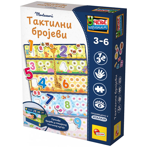 Lisciani Montessori SR Edukativna igra Taktilni Brojevi RS72453 - ODDO igračke