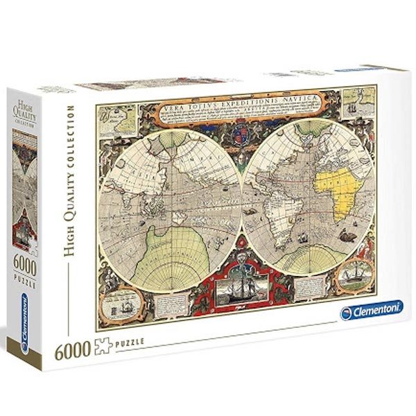 Clementoni Puzzla Antique Nautical Map 6000 pcs 36526 - ODDO igračke