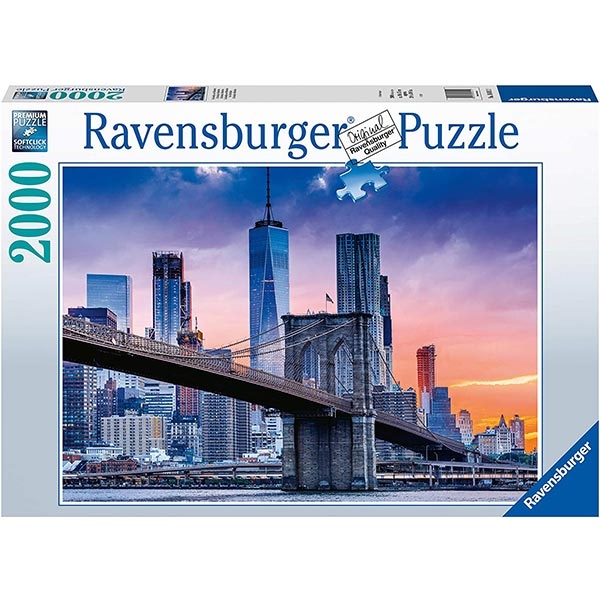 Ravensburger puzzle (slagalice) - 2000 pcs Skyline New York RA16011  - ODDO igračke