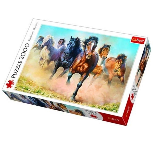 Trefl Puzzla 2000 pcs Galloping Herd of Horses 27098 - ODDO igračke