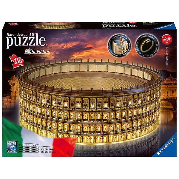 Ravensburger 3D puzzle (slagalice) - Night Edition Koloseum noćno izdanje 216 del 11148 - ODDO igračke