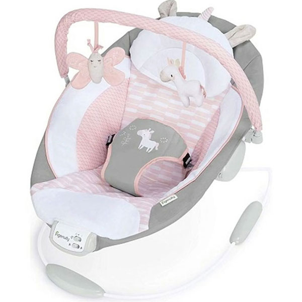 KIDS II Ingenuity Lezaljka Cradling Bouncer Flora SKU12201 - ODDO igračke