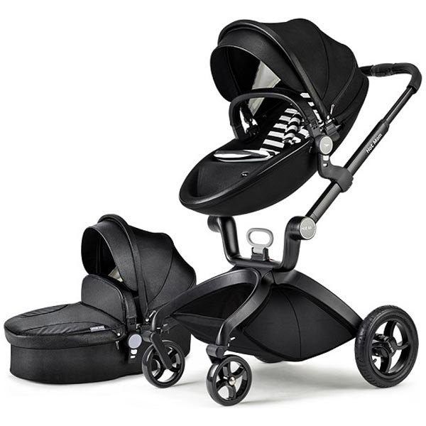 Kolica Hot Mom Black 2U1 (sportsko sediste+korpa) F022BLACK - ODDO igračke