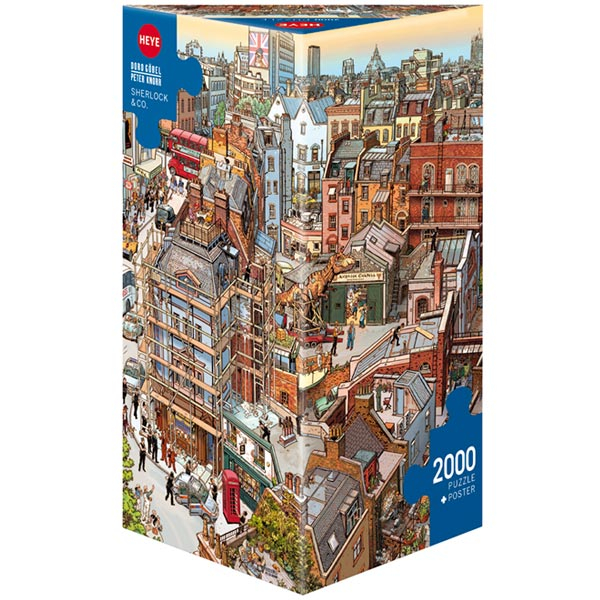 Heye puzzle 2000 pcs Triangle Sherlock and Co. 29753 - ODDO igračke