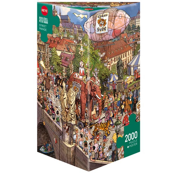 Heye puzzle 2000 pcs Triangle Göbel/Knorr Street Parade 29926 - ODDO igračke