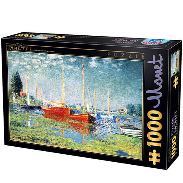 DToys puzzla 1000 pcs Claude Monet Red Boats at Argenteuil 07/67548-04 - ODDO igračke