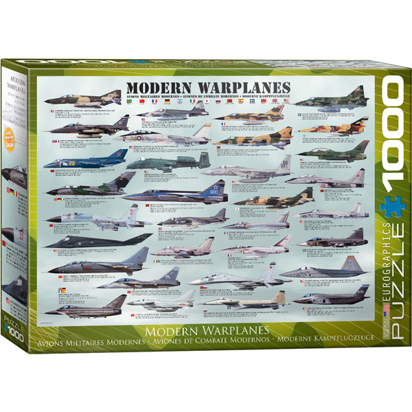 Eurographics Modern Warplanes 1000-Piece Puzzle 6000-0076 - ODDO igračke