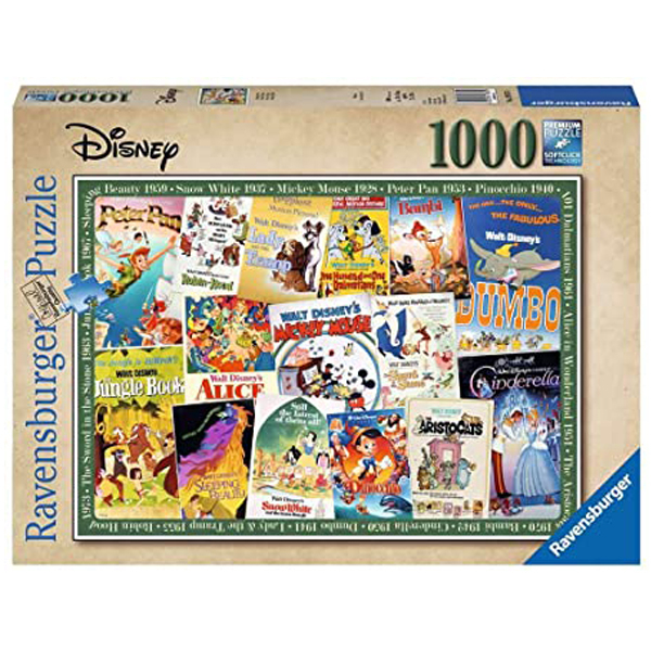 Ravensburger puzzle (slagalice) 1000pcs Dizni crtaći, retro posteri RA19874 - ODDO igračke