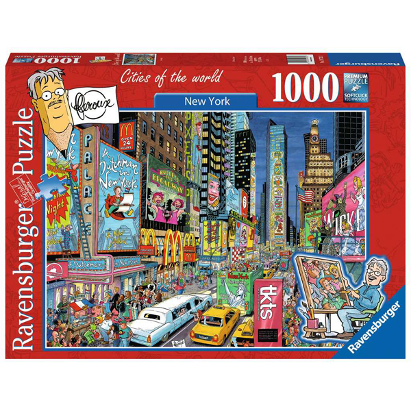 Ravensburger puzzle (slagalice) 1000pcs Kartunizovan Njujork RA19732 - ODDO igračke
