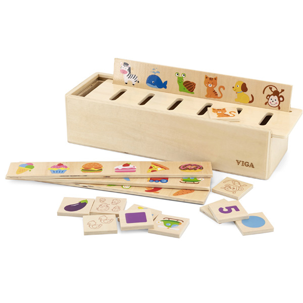 Viga Drveni eduko set za sortiranje 44503 - ODDO igračke