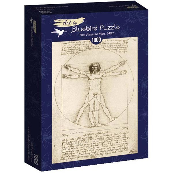 Bluebird puzzle 1000 pcs Leonardo Da Vinci - The Vitruvian Man 60009 - ODDO igračke