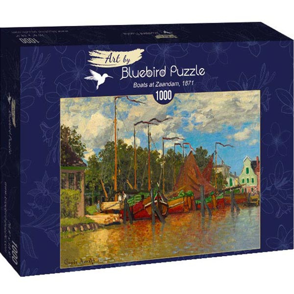 Bluebird puzzle 1000 pcs Claude Monet - Boats at Zaandam 60031 - ODDO igračke