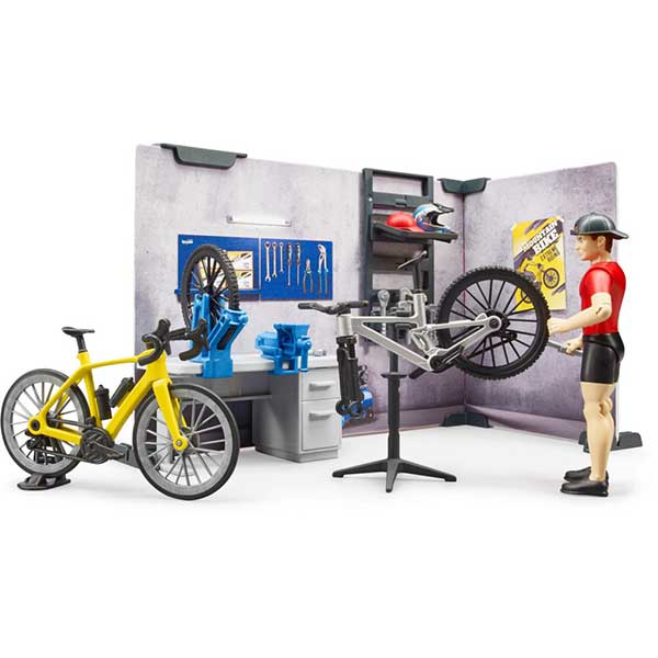 Set sa figurama bikeshop Bruder 631208 - ODDO igračke