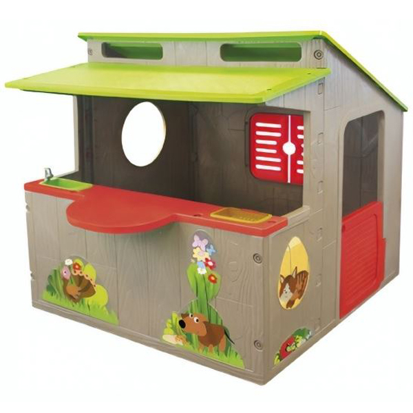 Baštenska plastična kućica za decu Paradiso Kiosk/Prodavnica 139x118x120cm T02525 - ODDO igračke