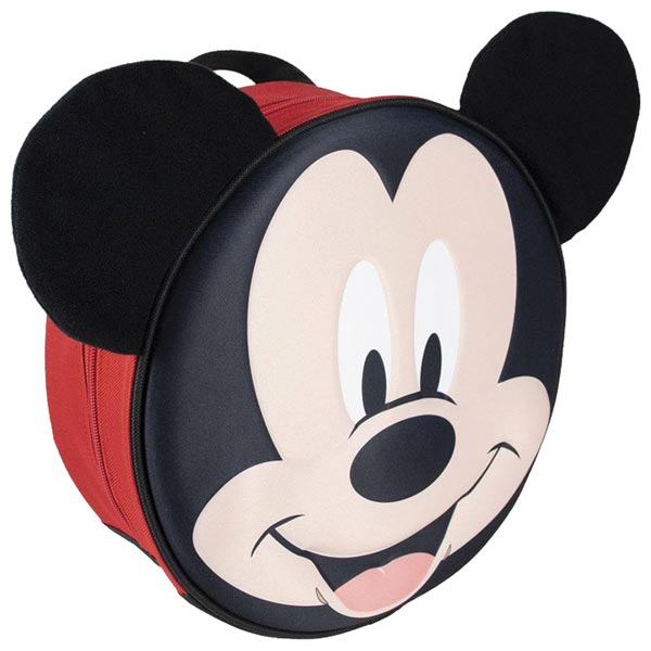 Ranac vrtićki okrugli 3D/oblik Mickey Cerda 2100003435 crveno-crni - ODDO igračke