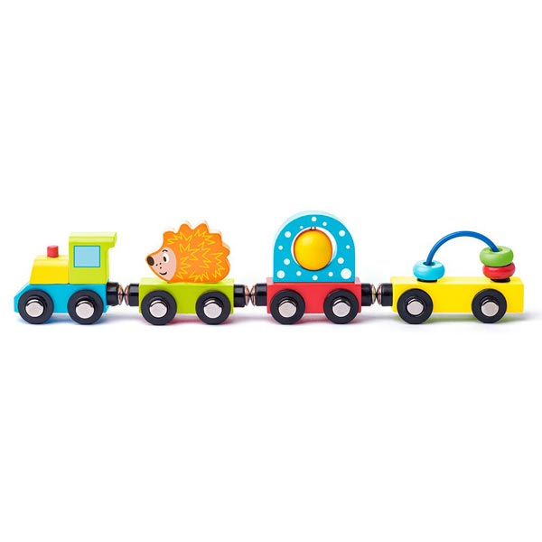 Drveni voz sa vagonima sa različitim aktivnostima Woody 93057 - ODDO igračke
