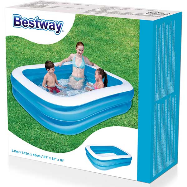 Bestway Bazen 211x132x46cm 2 ring PVC - ODDO igračke