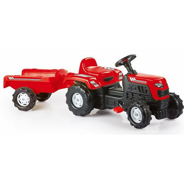 Traktor sa prikolicom Dolu crveni 081469 - ODDO igračke