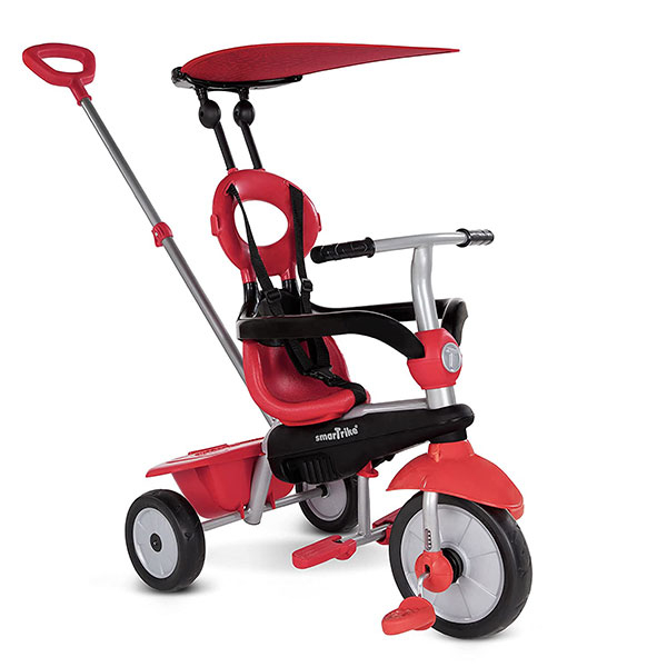 Tricikli za decu sa ručkom Smart Trike Zoom-crveni 3190502 - ODDO igračke
