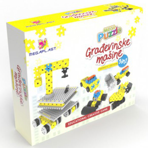 Mega puzzle građevinske mašine 3951602 - ODDO igračke